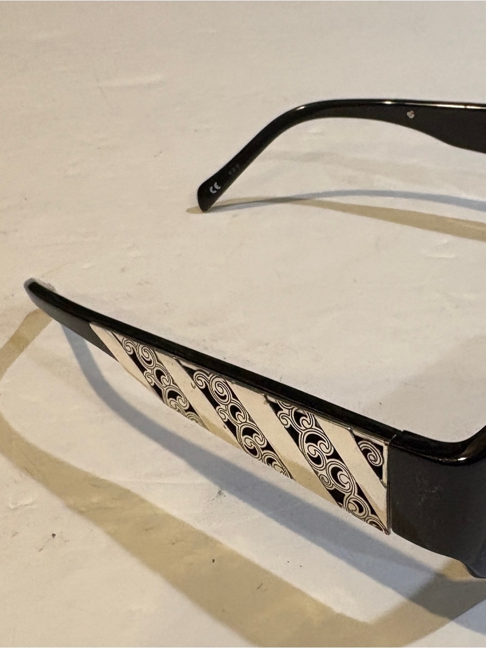 Brighton Black Women's Sunglasses with Gray Lenses Silver Ornate details - Picture 3 of 8
